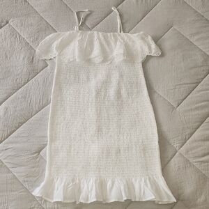 Love Tree White Ruffle Dress